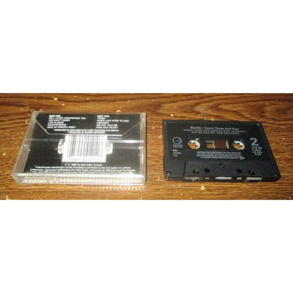 Berlin - Count Three and Pray on cassette (Geffen Records Canada, 1986) - Picture 2 of 2